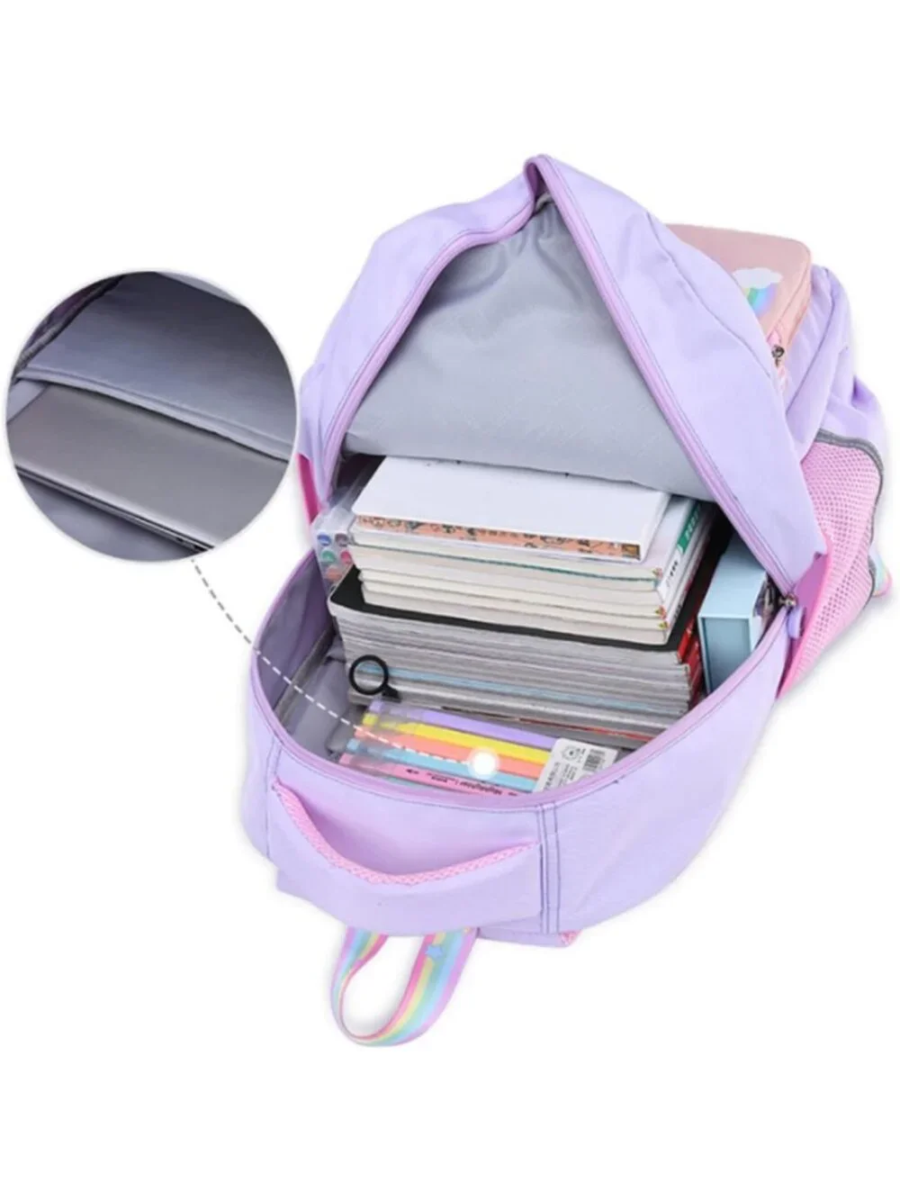 Ergonomic Lightweight Unicorn Backpack for Girls - Waterproof Schoolbag